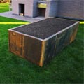 Acier Corten dans le jardin